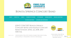 Desktop Screenshot of bonitaspringsconcertband.com